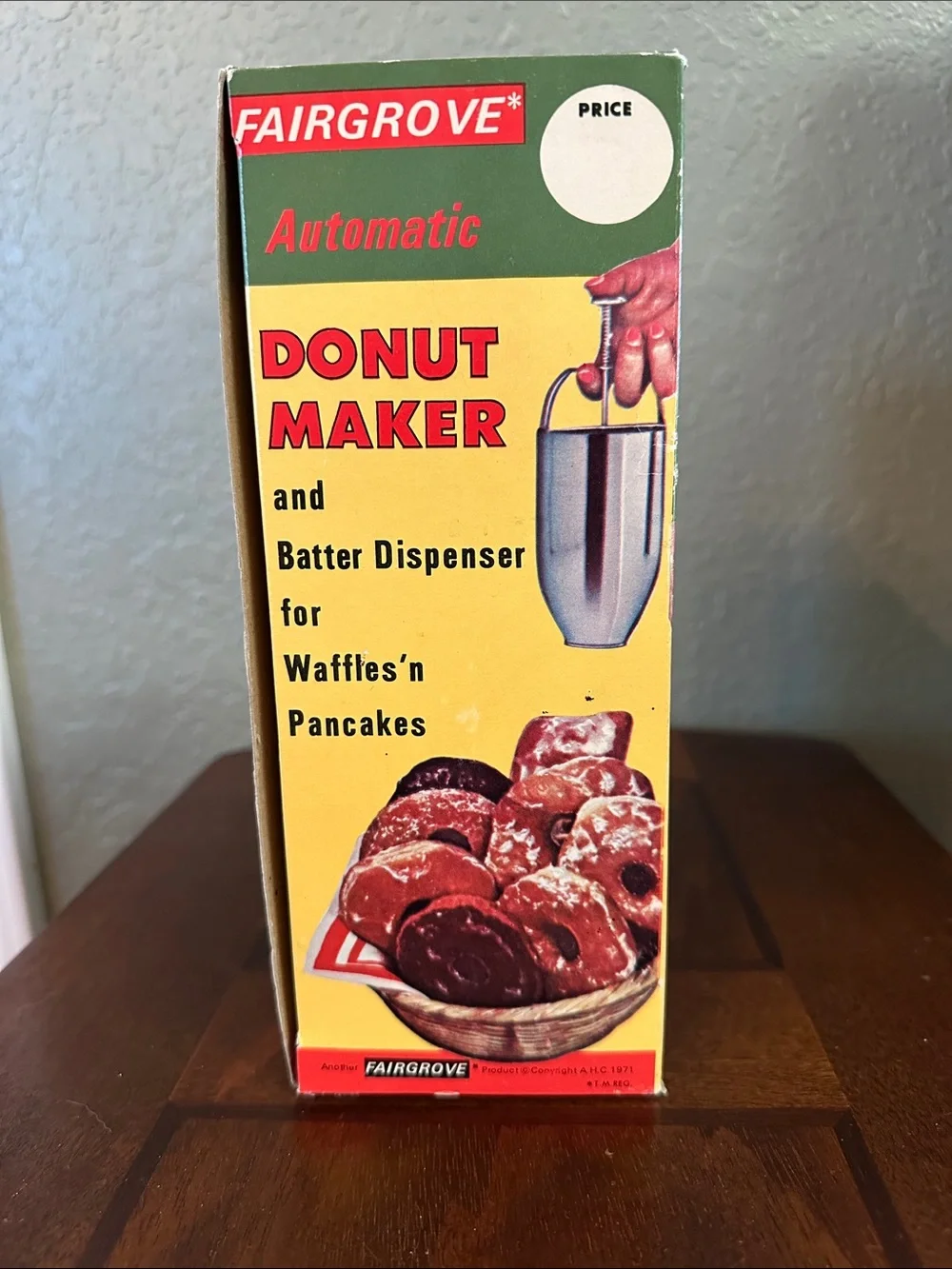 Vintage 1971 Fairgrove Automatic Donut Maker & Batter Dispenser Box/Instructions